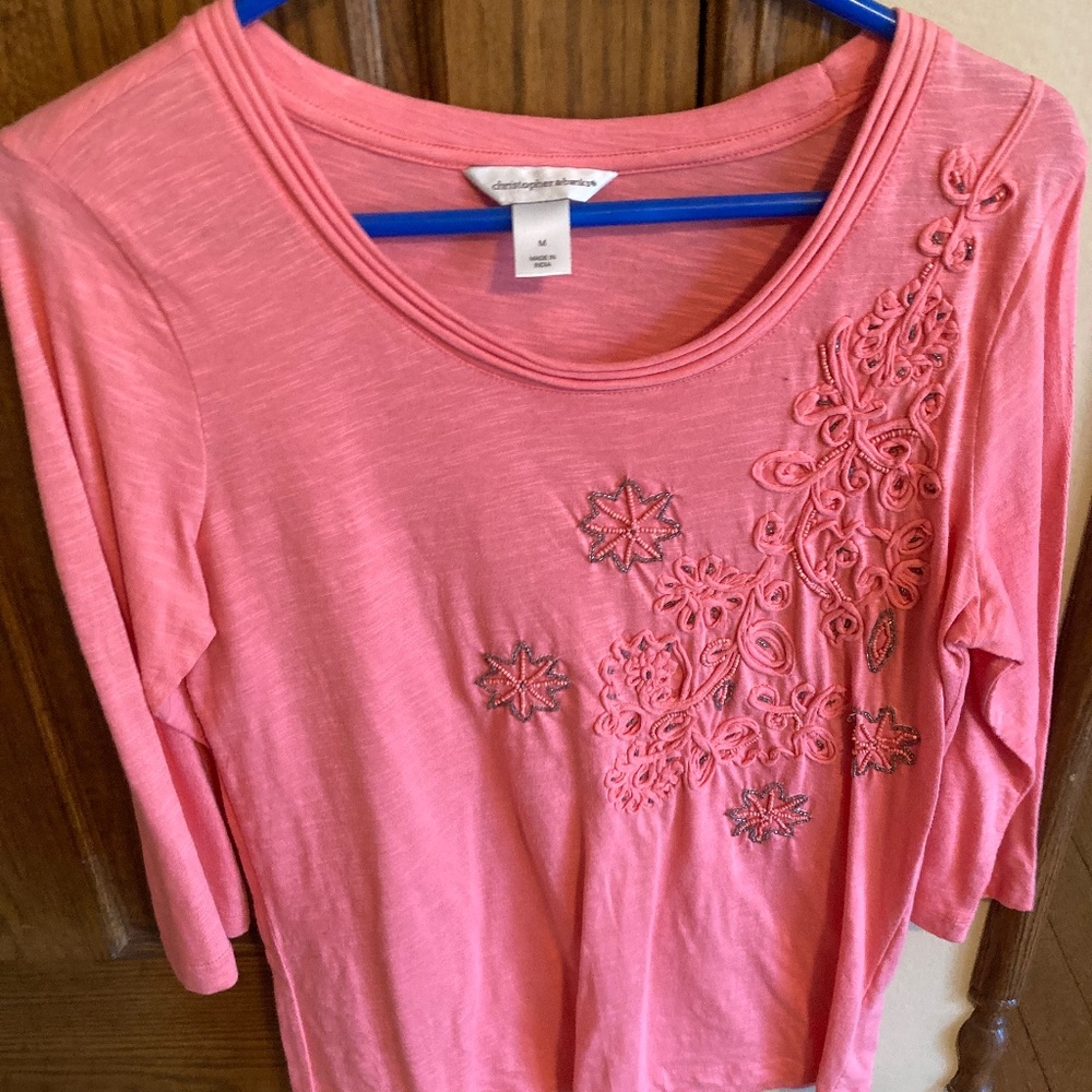 Christopher & Banks 3/4 length shirt